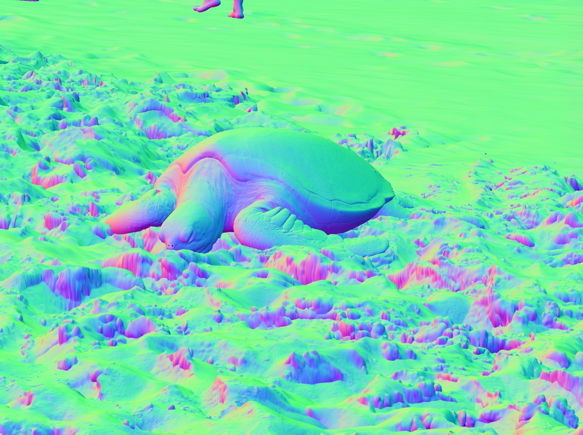 Surface normal RGB output