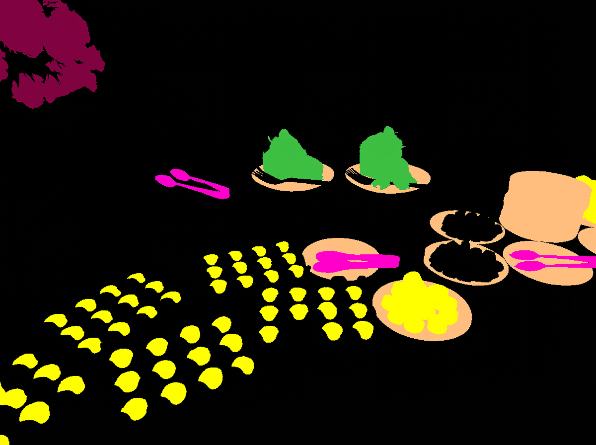 Semantic segmentation RGB output